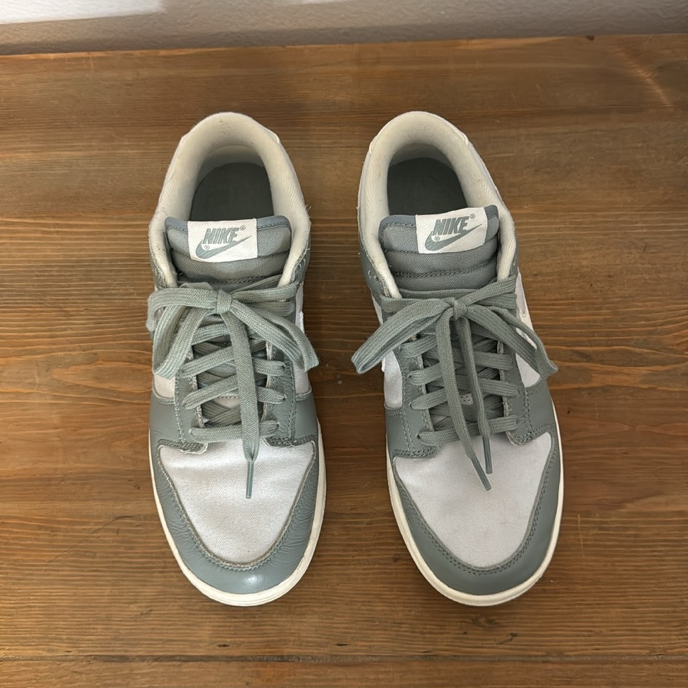 Lightly Used Nike Low Dunks - Mica Green - Picture 3 of 4